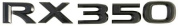Шильдик автомобильный SHKP RX350B Lexus серебристый пластик